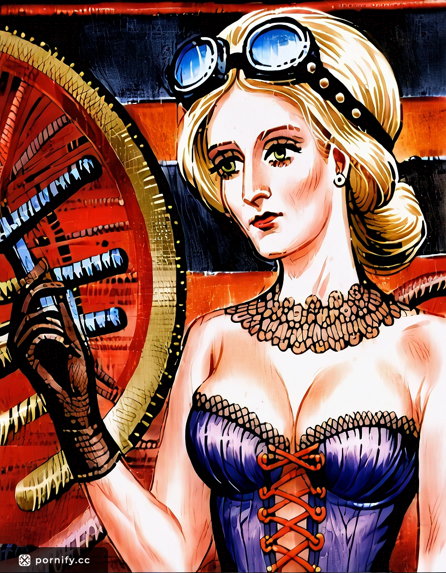 Steampunk Blonde Anime Girl in Bedroom 🔥⚙️