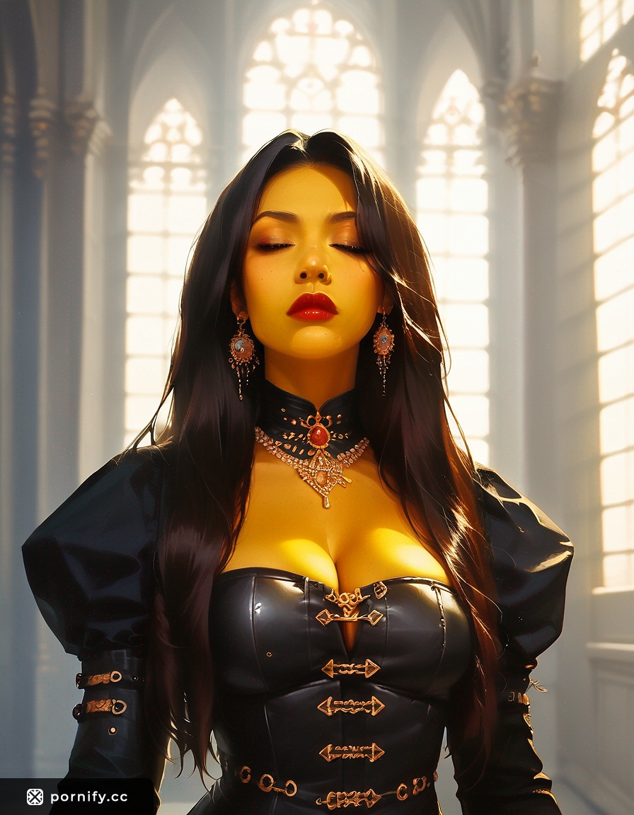 Steampunk Asian Beauty - Olive Skin Seduction ⚙️🌺