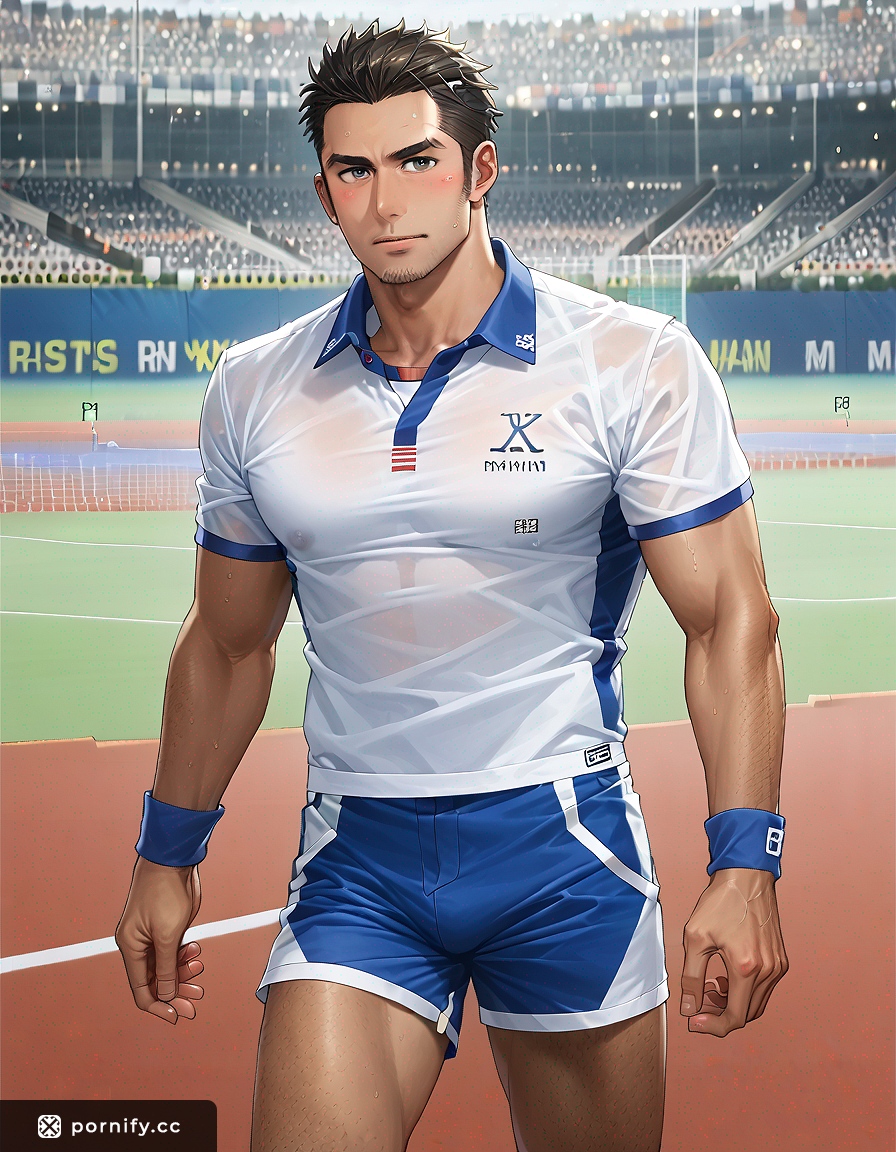 Anime Tennis Guy with Small Cock 🎾🔥