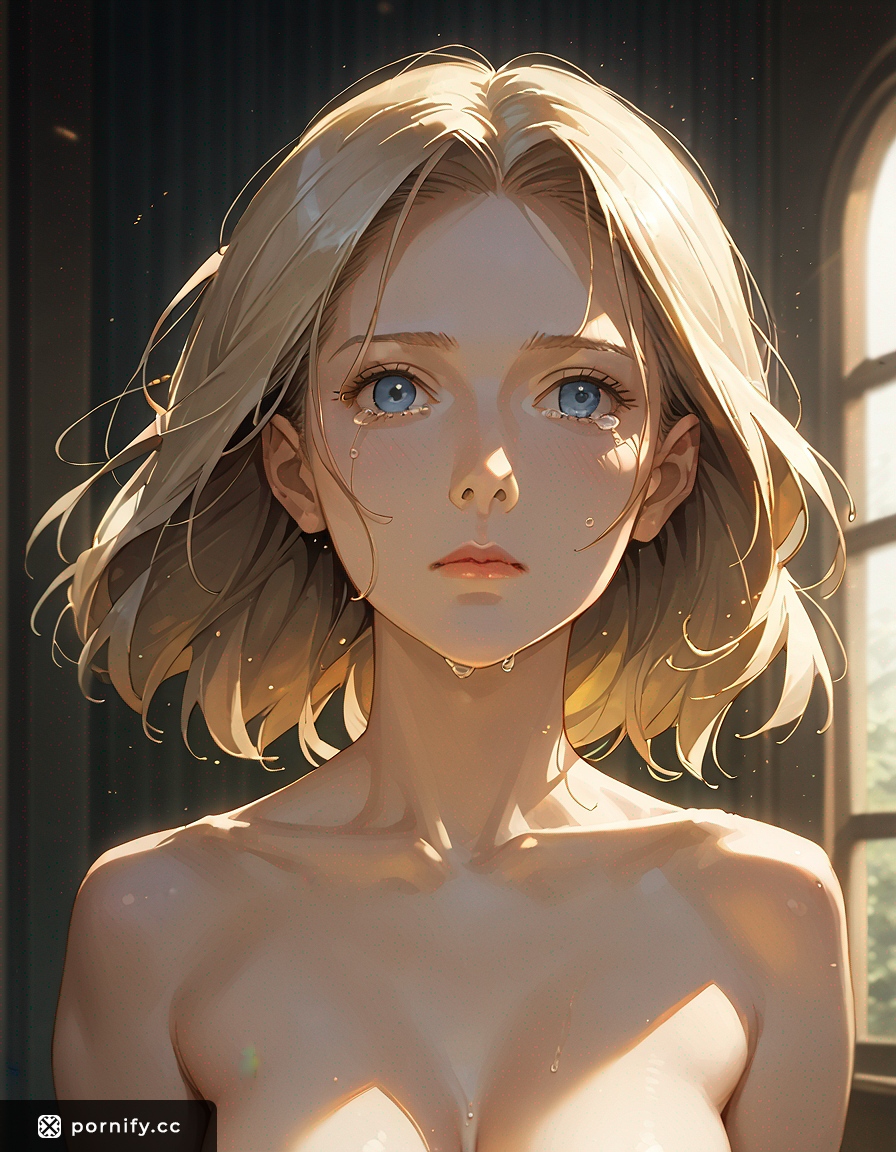 Slim Blonde Anime Girl 🌸 Medium Breasts