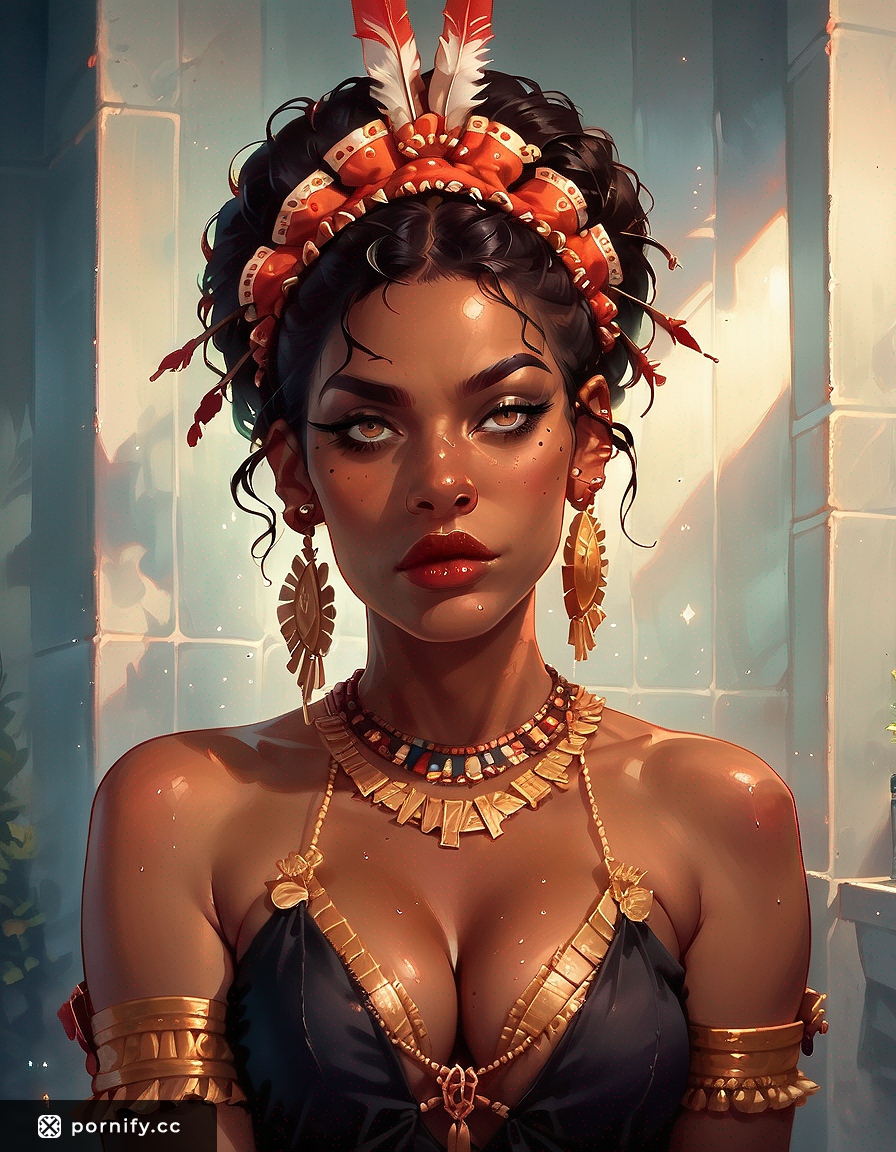 Tribal Ebony Babe - 3D Hentai Scene 🏹🔥