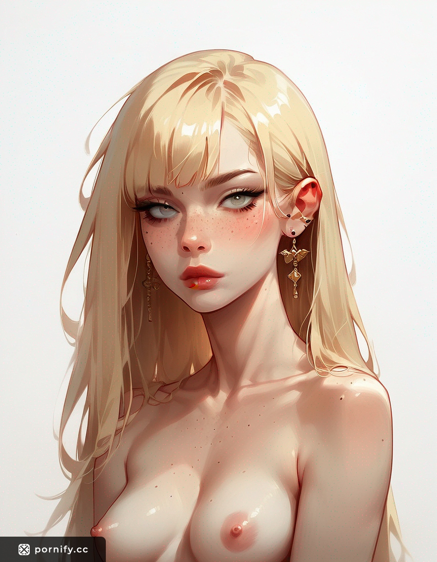 Blonde Freckled Slim Hentai Babe 🍑🌟