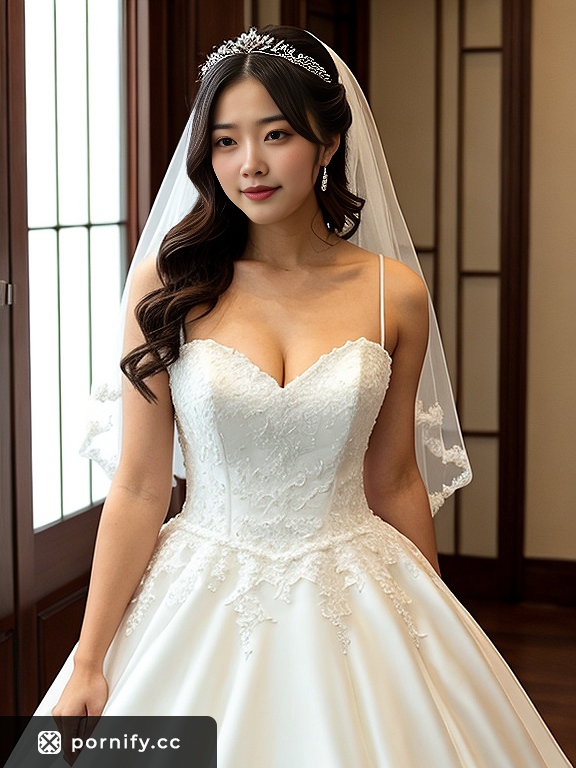 Asian Bride in Wedding Dress - Renaissance Art Style 💕👰‍♀️