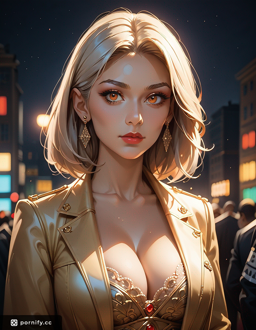 Anime Petite with Big Breasts in Trench Coat 🌸👘