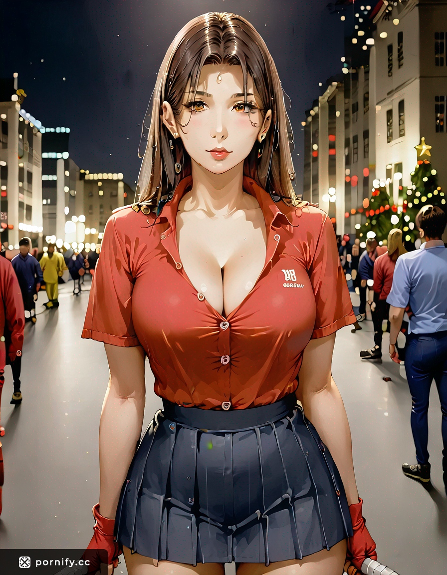 🎄 Anime Curvy Golfer with Bangs - Olive Skin Beauty