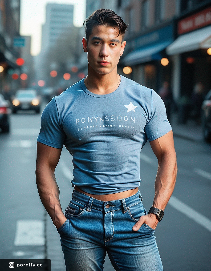 Fit Asian Guy in Bedroom - Big Dick & Jeans 🛏️👖🍆
