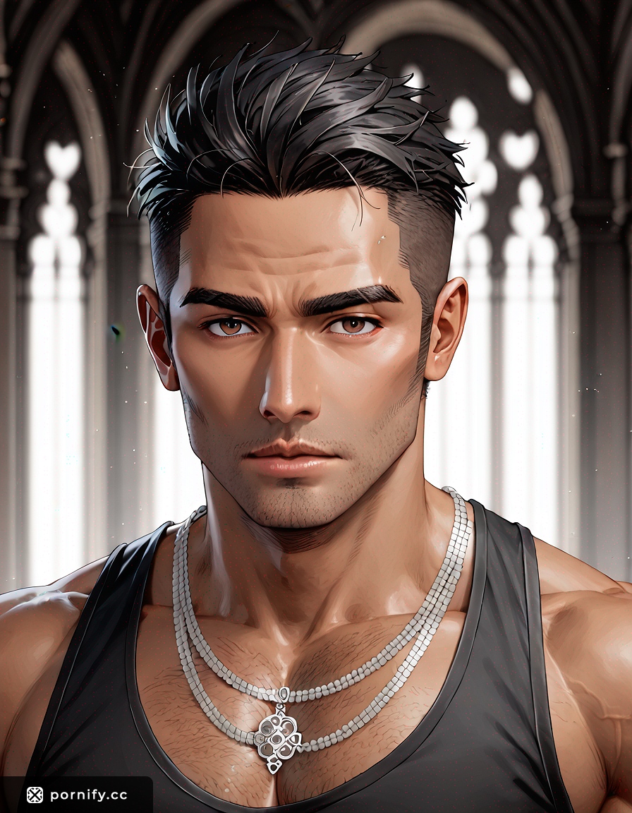 Gothic Anime Male - Hispanic Curvy Indoors 🖤🎨