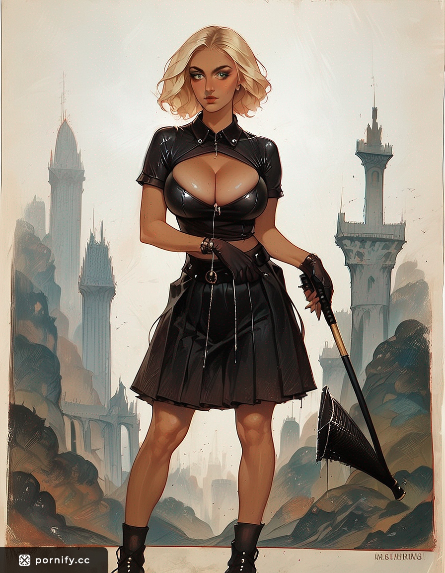 Blonde Golf Babe Back View 🏌️‍♀️🌆
