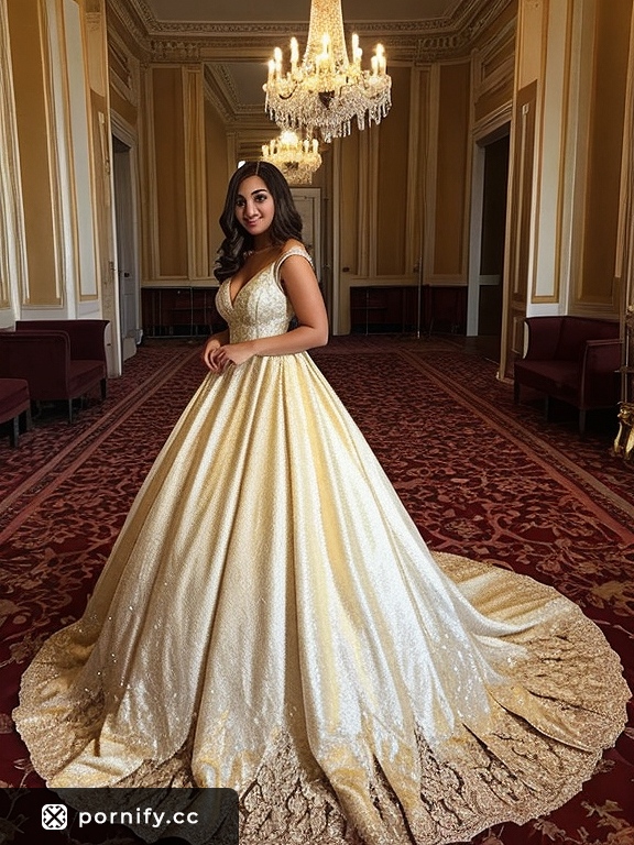 Princess Dress Beauty with Big Breasts 👑🔥