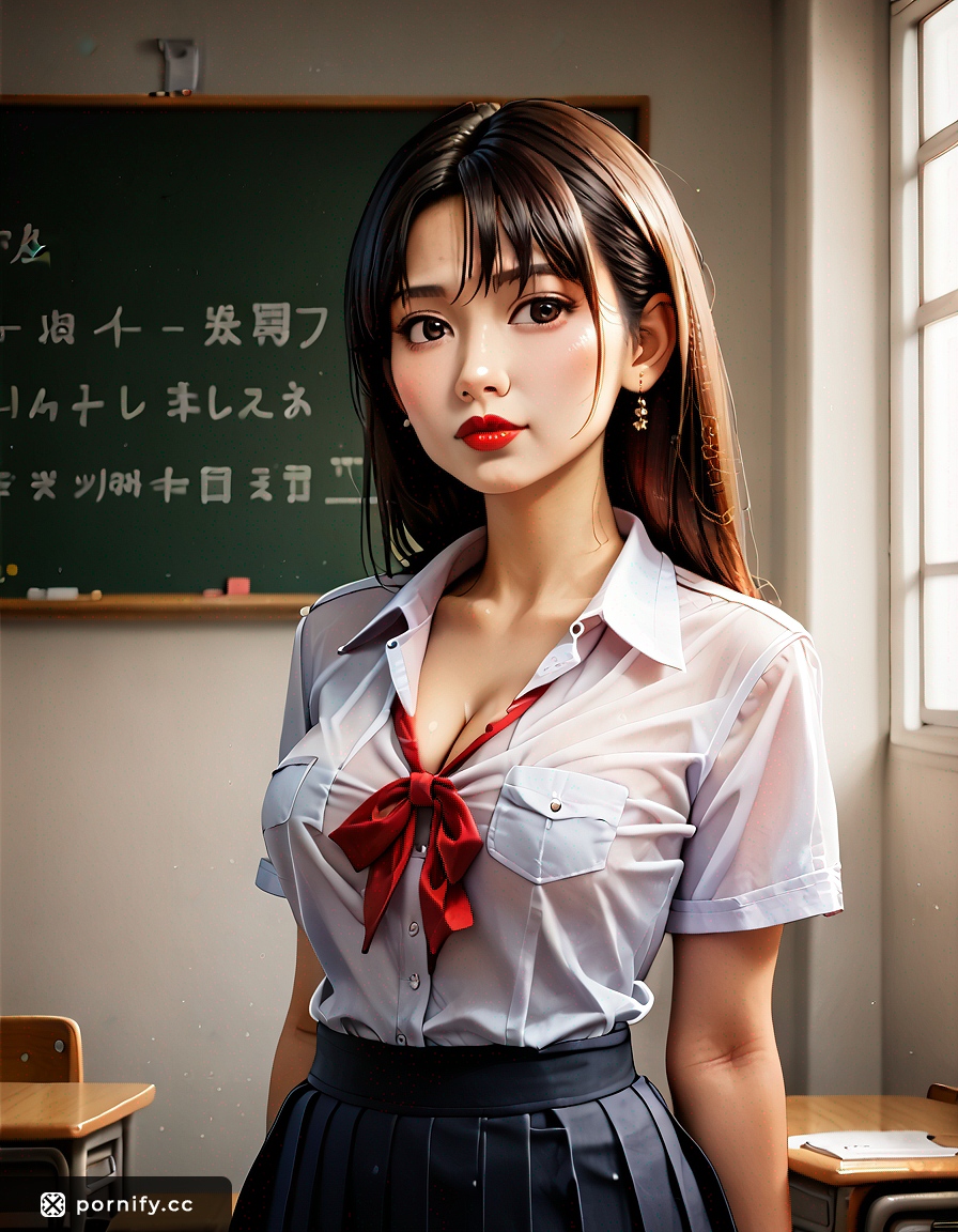 Anime Schoolgirl Shirt Lift 🏫👚🔥