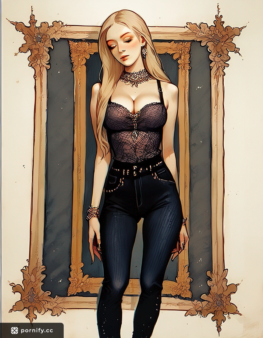 Blonde Asian in Jeans - AI Hentai Art 👖✨