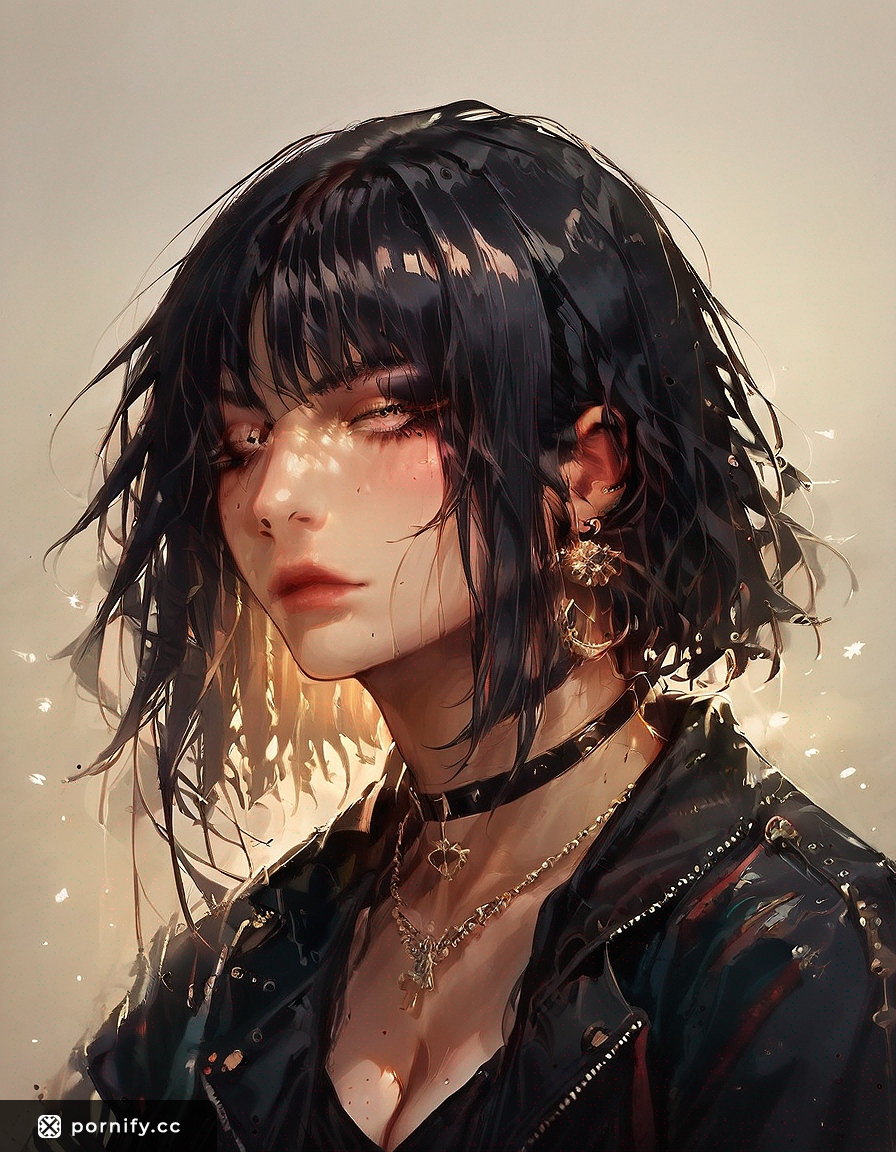 Hispanic Bob Cut Beauty in Lang Coat - Hentai Art 🎨🔥