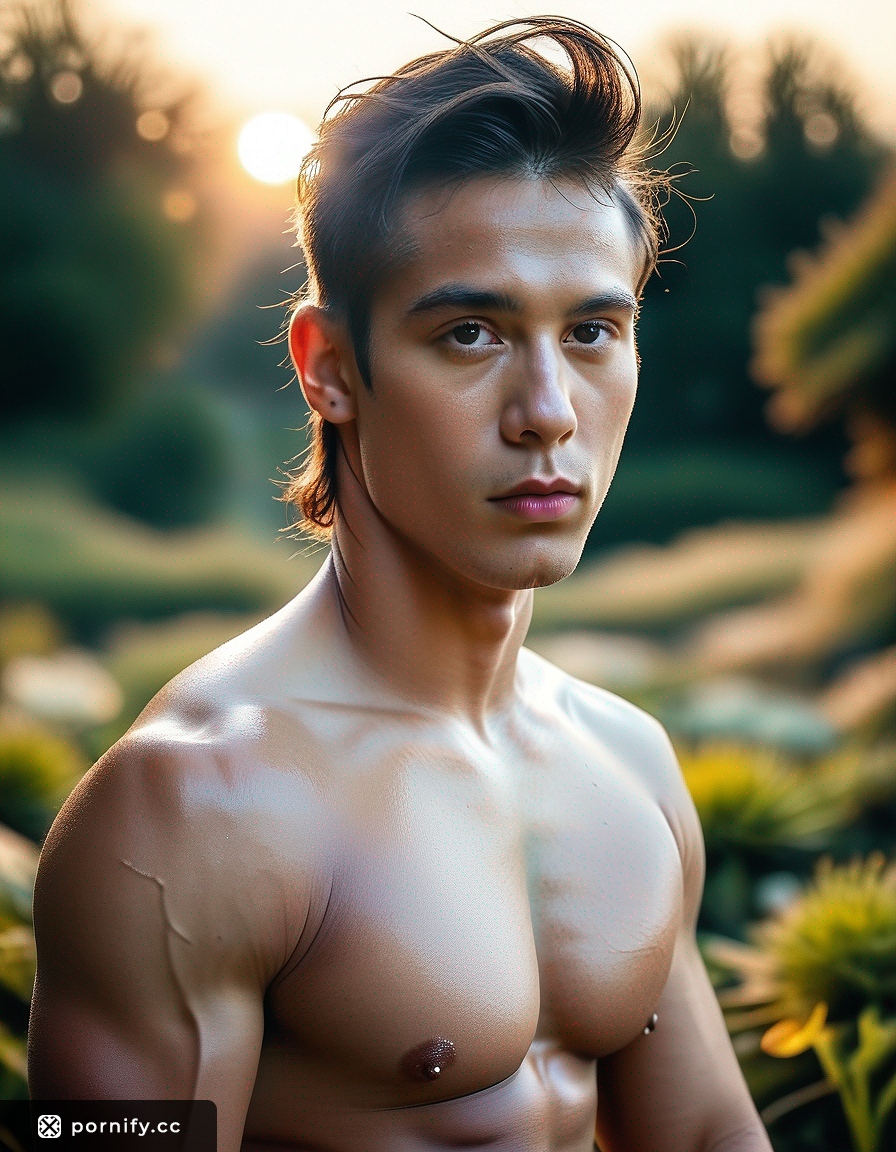 Slim Asian Male Outdoor Nude - Huge Cock 🌊🔥