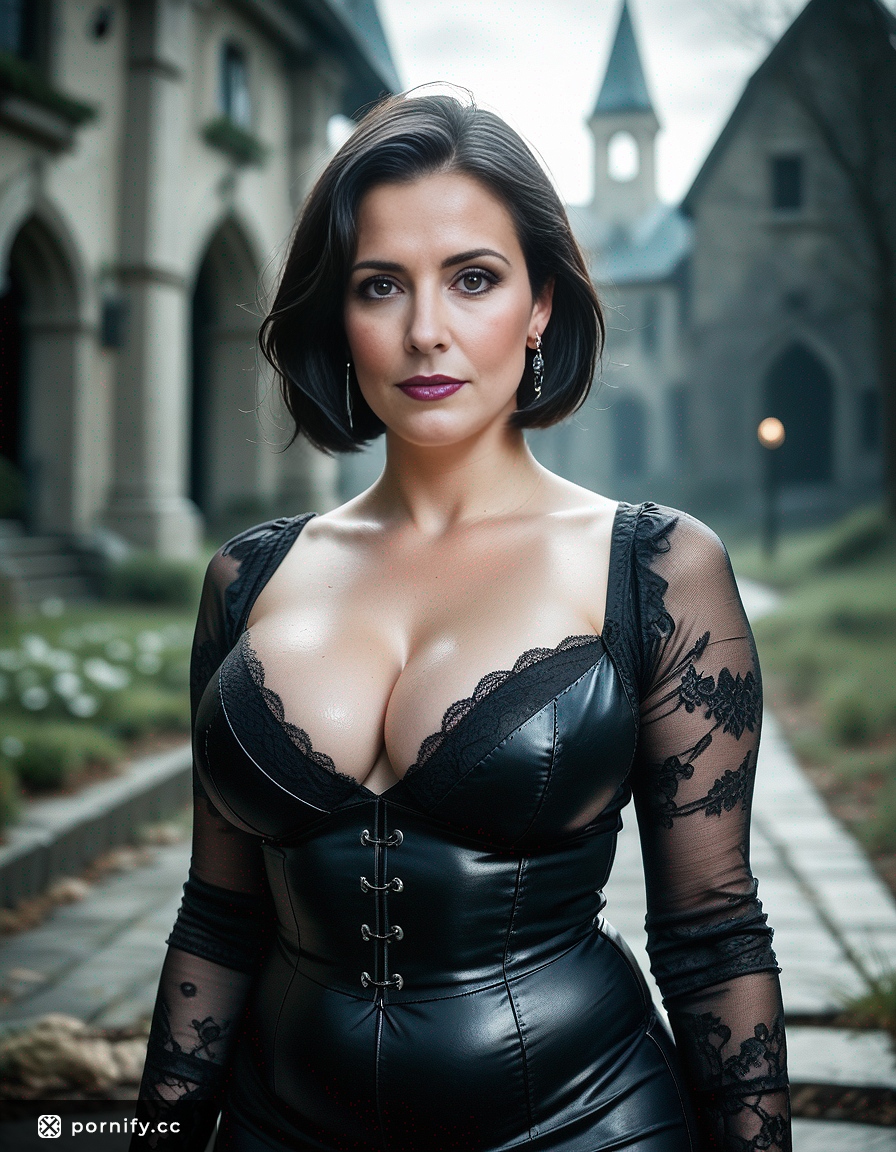 Goth MILF with Big Boobs in Bob Haircut 🔥⚫️