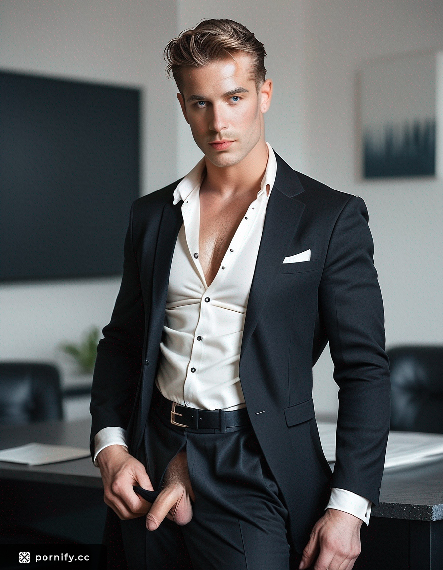 Curvy Male in Suit - Hyperrealistic AI Model 👔🤖