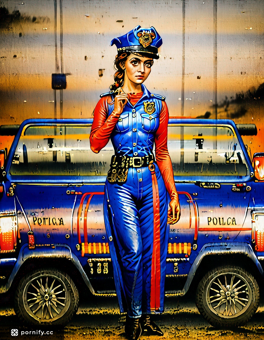 Hispanic Police Officer Back View 🔥👮‍♀️