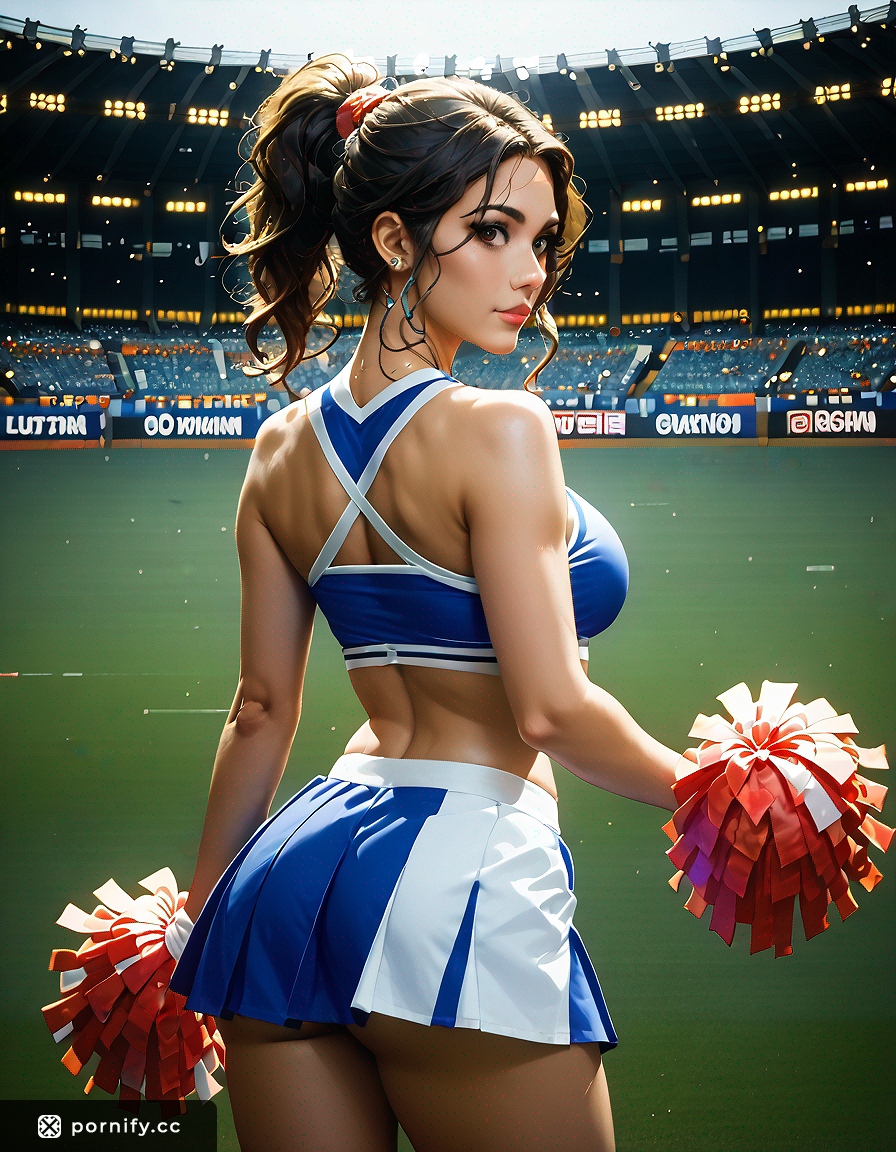 Hispanic Cheerleader Back View - Big Breasts Anime 3D 🔥👯‍♀️