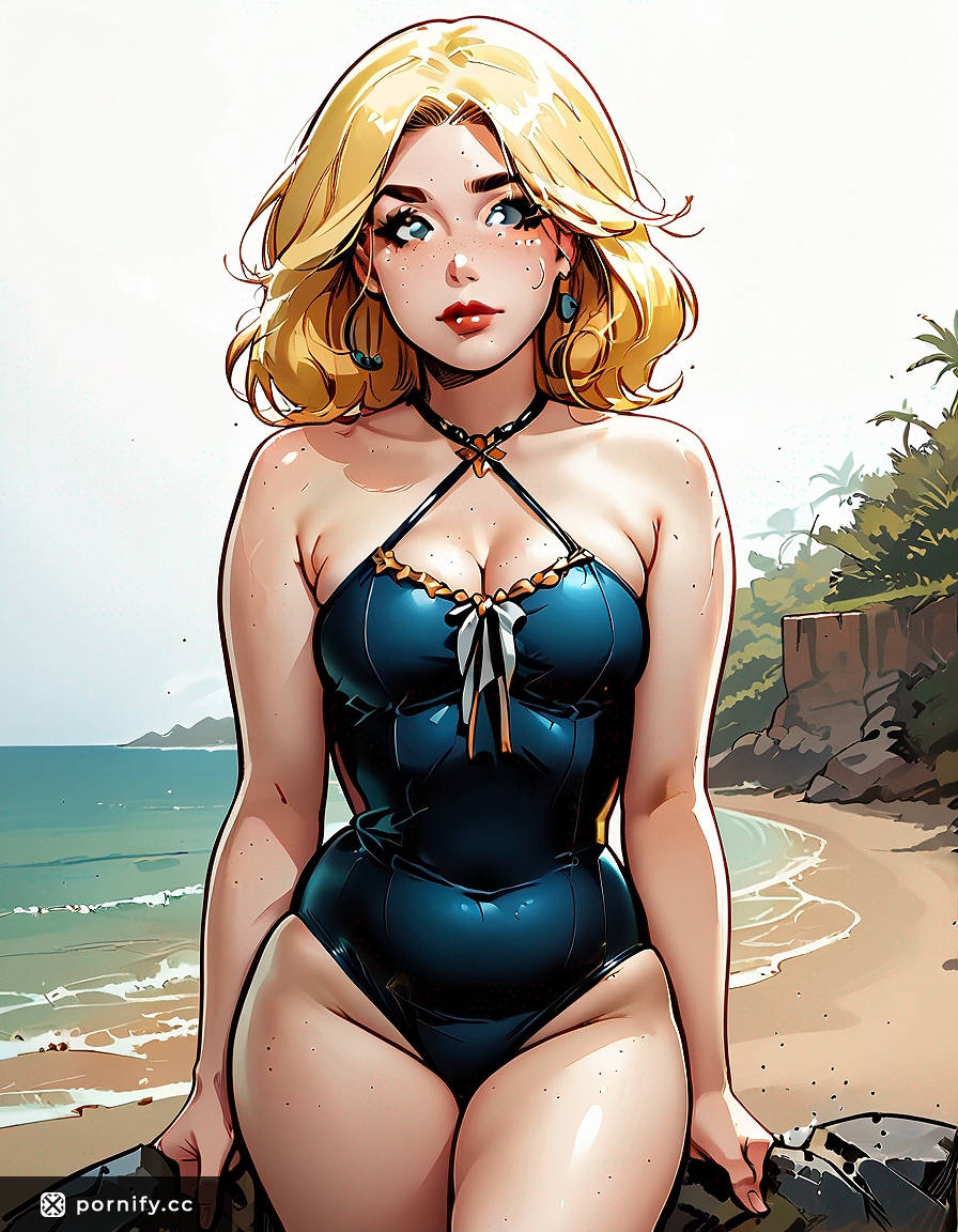 Angry Asian Princess Beach BJ - Brunette Bob 🌊😡