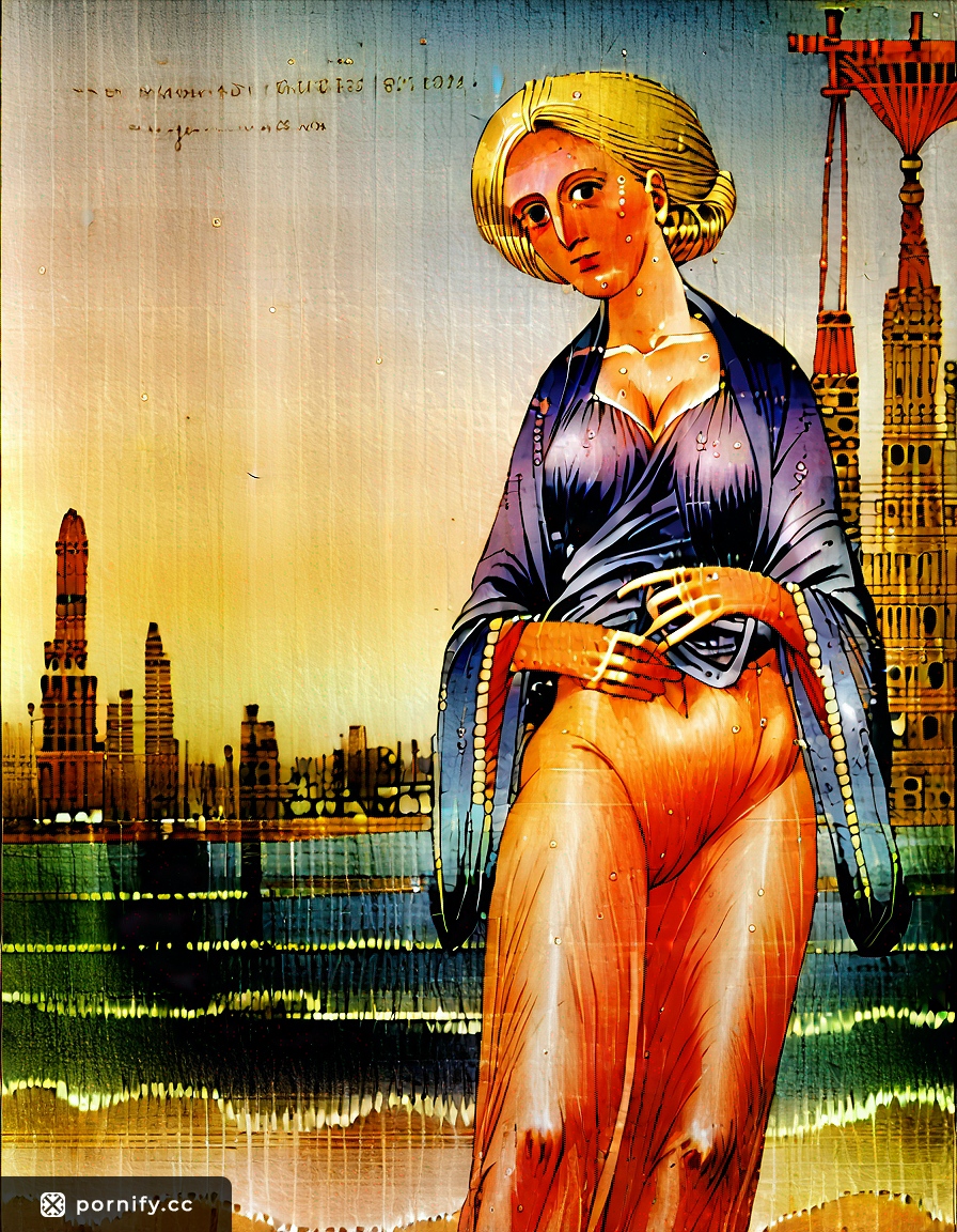 Anime Swimsuit Shirtlift - Muscular Olive-Skin Beauty 😊🏙️