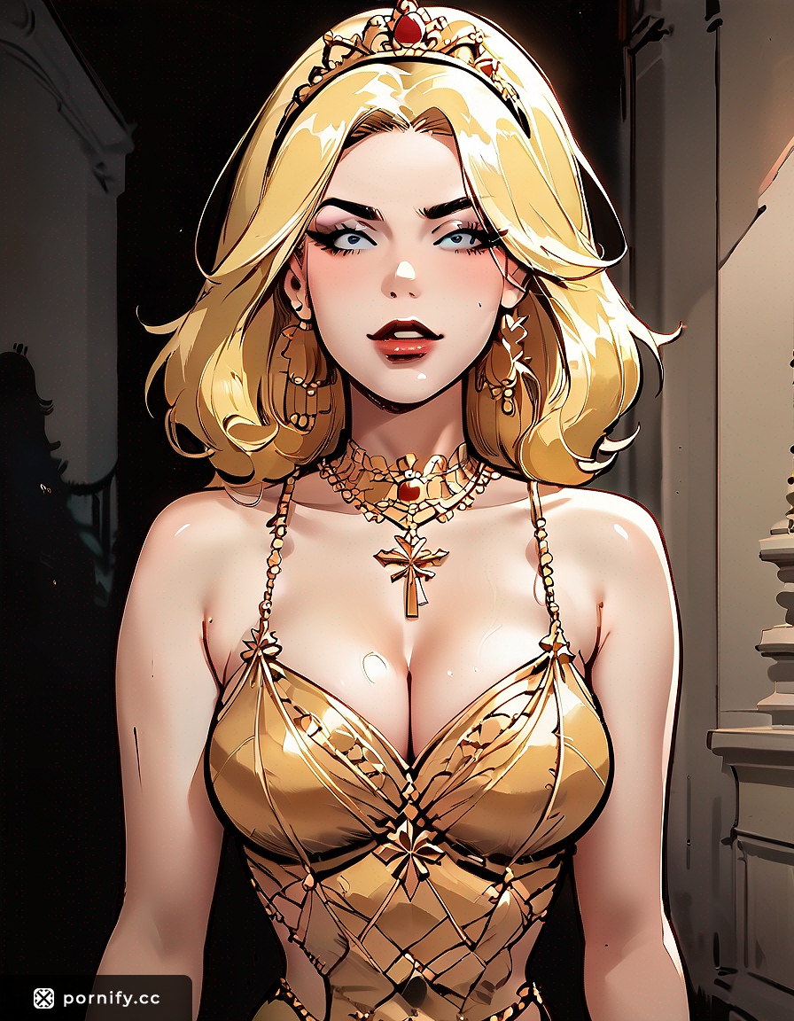Blonde Princess Dress Shirt Lift 🔥👗