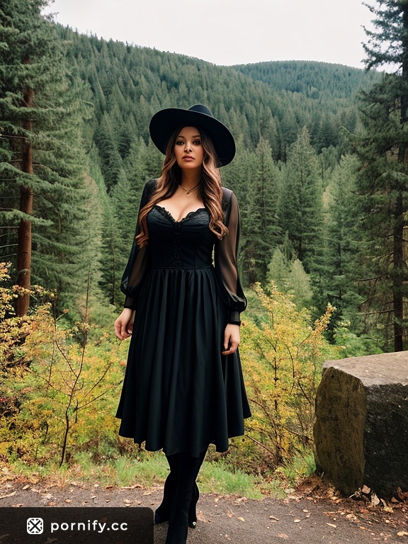 Sexy Witch in Studio - Medium Breasts Front View 🔥🧙‍♀️