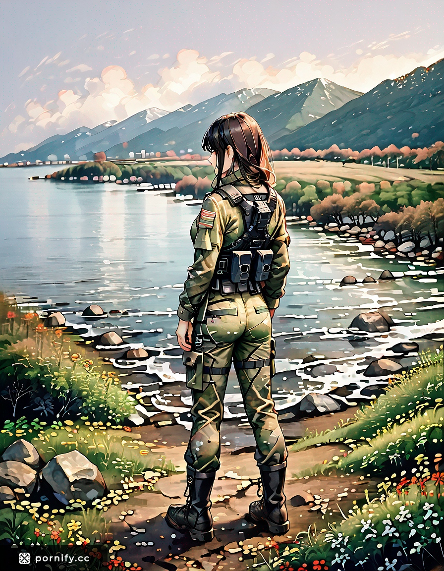 Anime Military Girl Back View 💂‍♀️🔥
