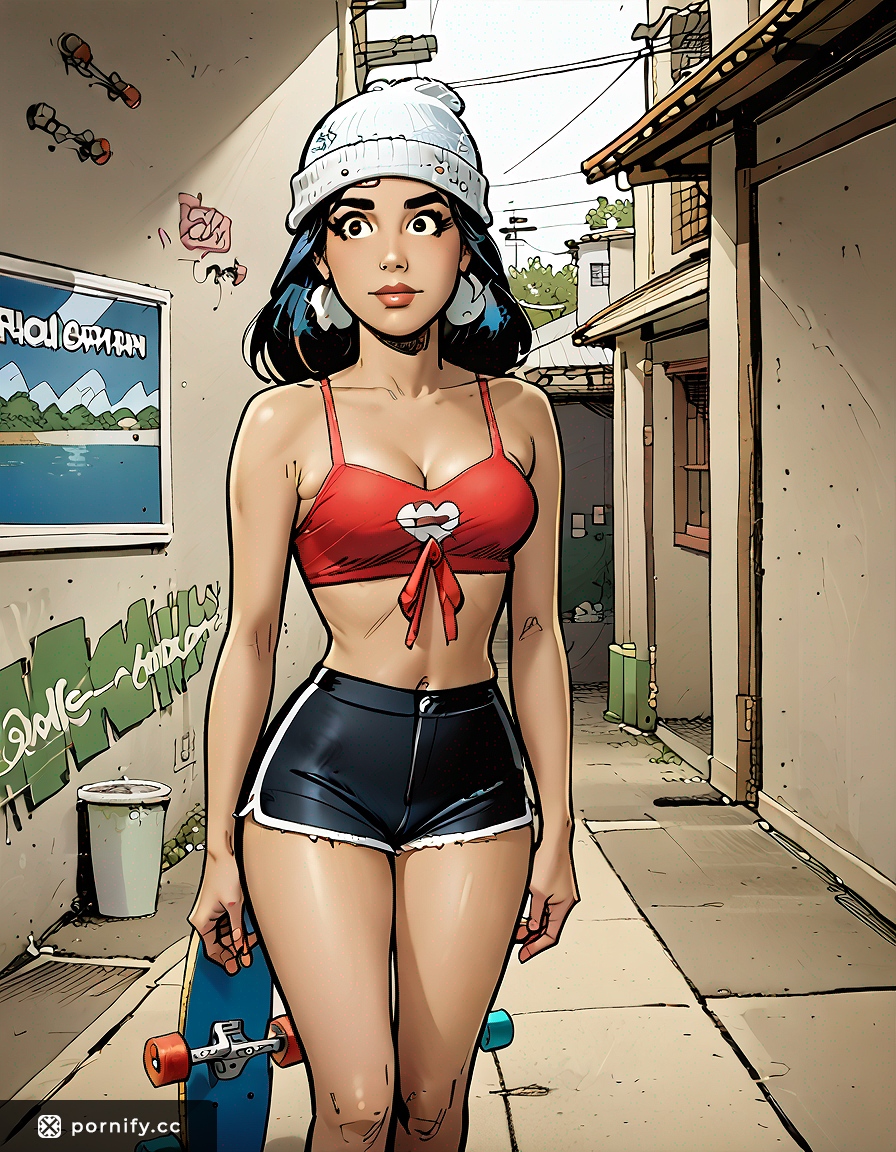 Skatepark Anime Girl - Hispanic Babe 🔥🛹