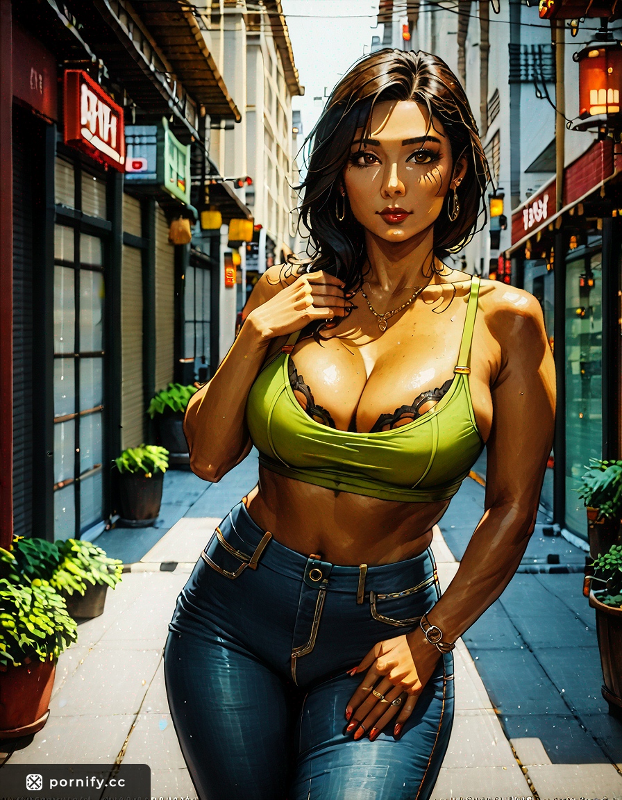 Curvy Asian Shirt Lift - Big Breasts & Jeans 🔥👖