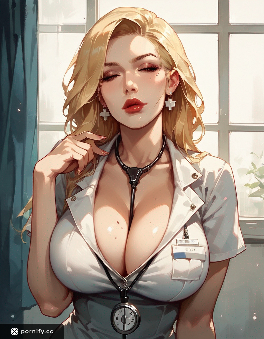 Blonde MILF Nurse in Bedroom - Curvy & Sexy 👩‍⚕️🔥