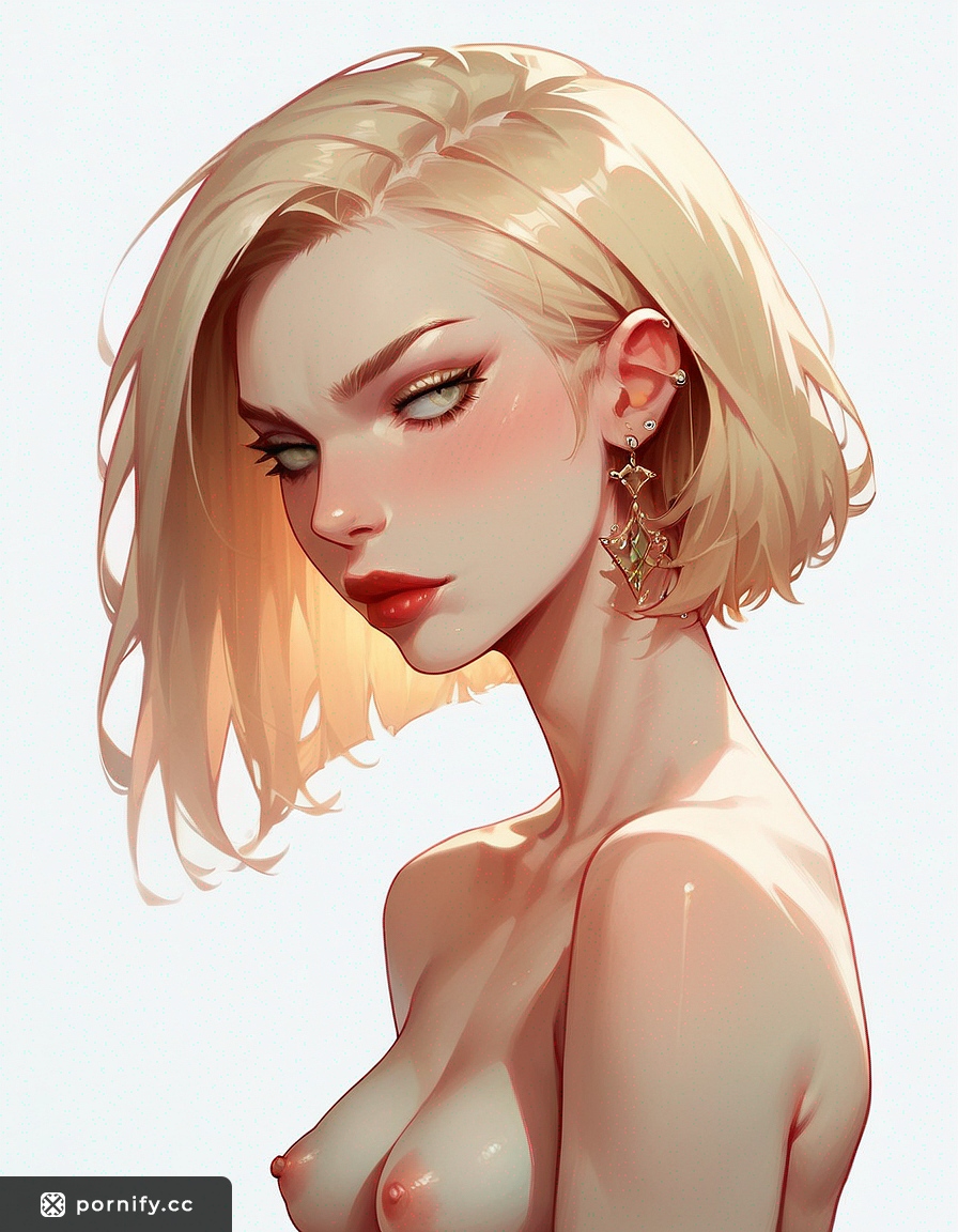 Slim Blonde Hentai Babe - Small Breasts 🔥