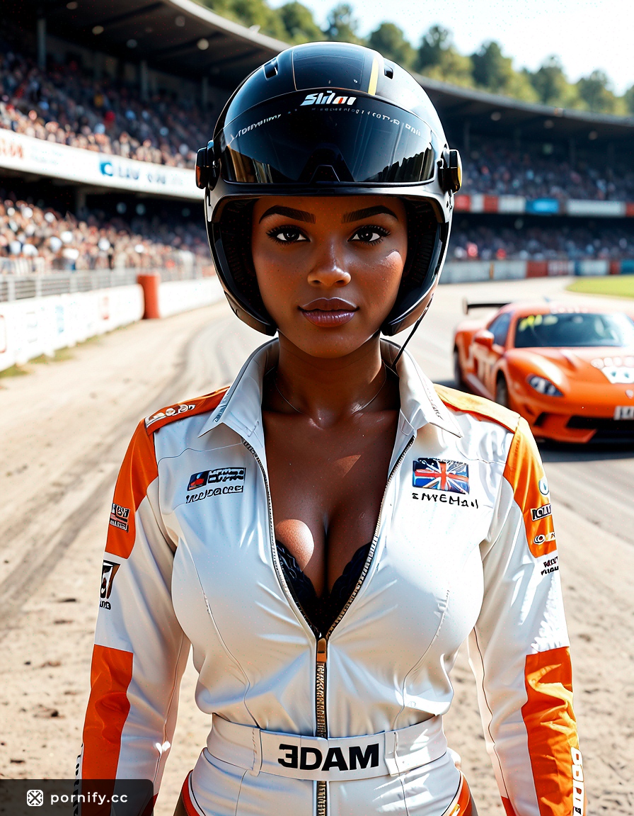 Ebony MILF Race Driver - Olive Skin Brunette 🏎️🔥
