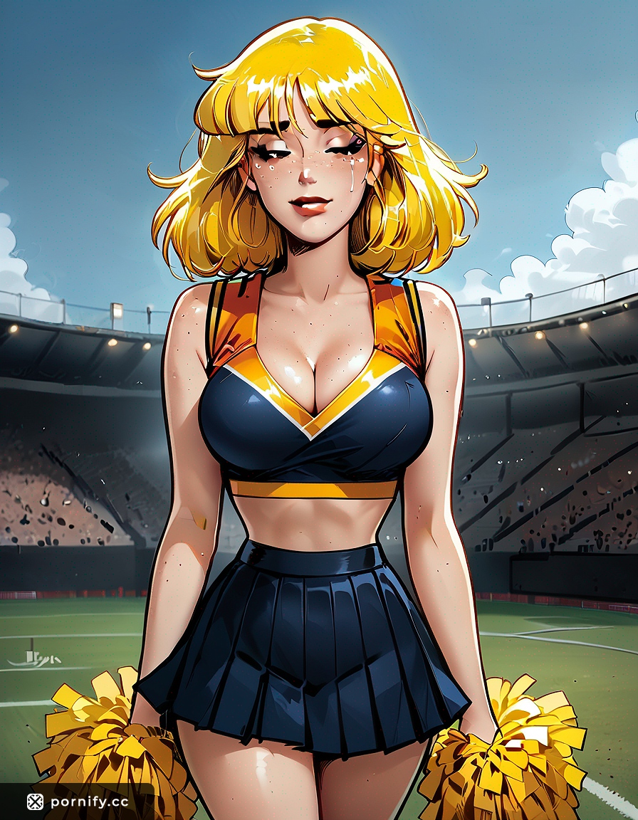 Muscular Blonde Carnival Outfit 💪🎪