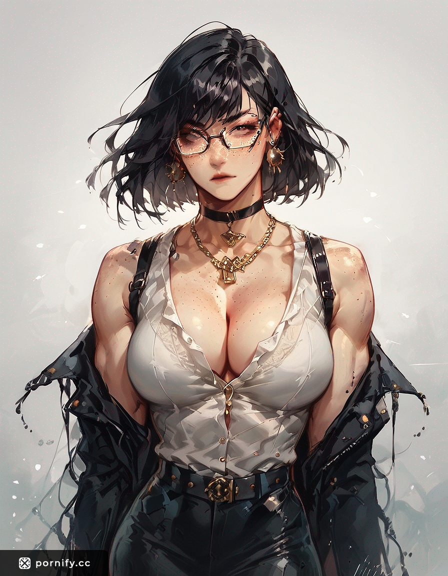 Angry Asian MILF in Tutu - Hyperrealistic Painting