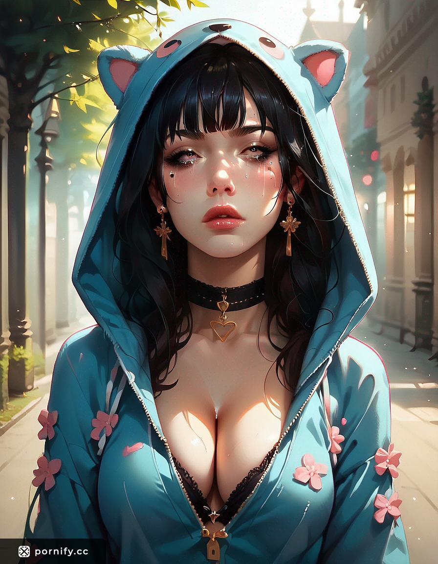 Curvy Anime Babe in Park Onesie ✨🌳