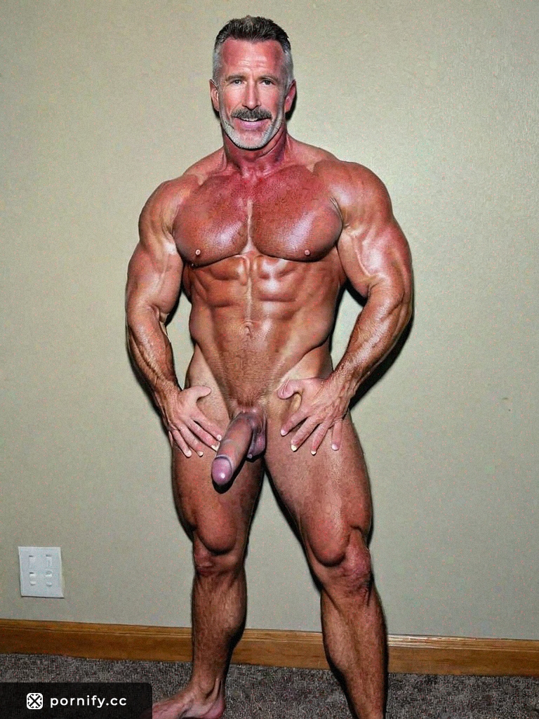 Muscular Daddy Huge Cock Indoor Pose 🏋️‍♂️🔥