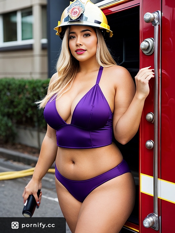 Hispanic Firefighter Back View 🧑‍🚒🔥
