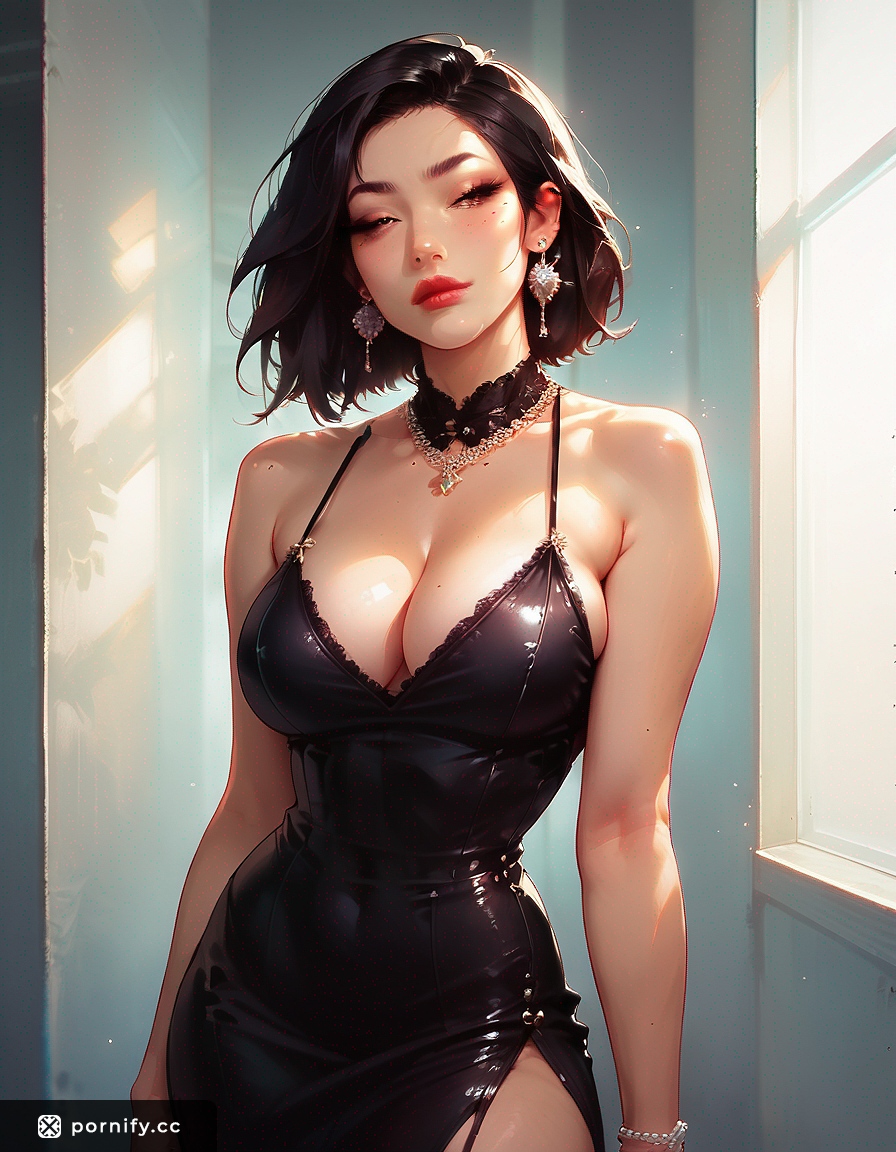 Asian Hentai 3D Pencil Dress Back View 👗🔥