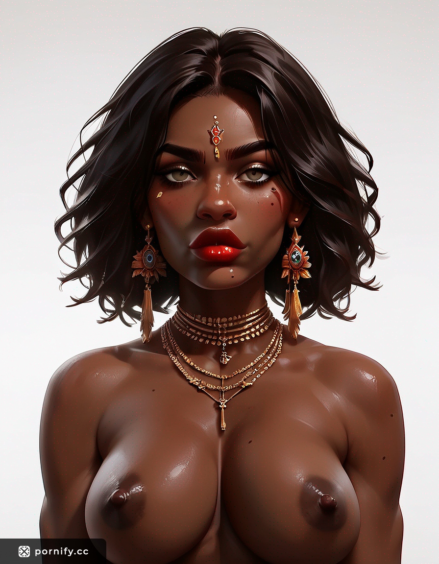 Ebony Viking Babe Back View - Big Breasts 🔥⚔️
