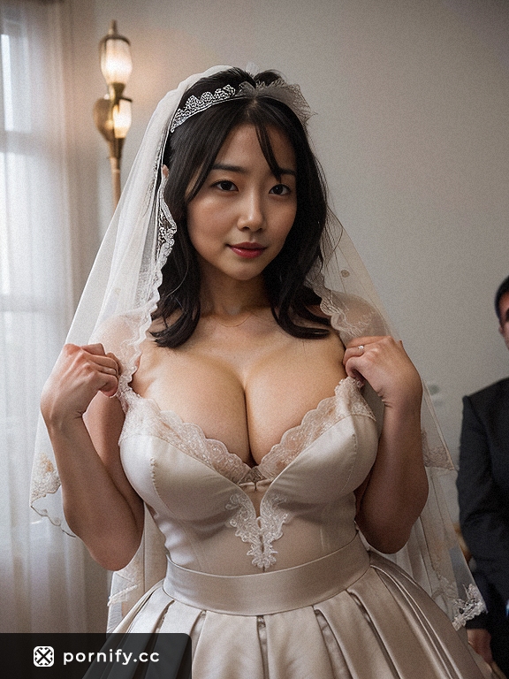 Curvy Asian MILF in Wedding Dress 👰🔥