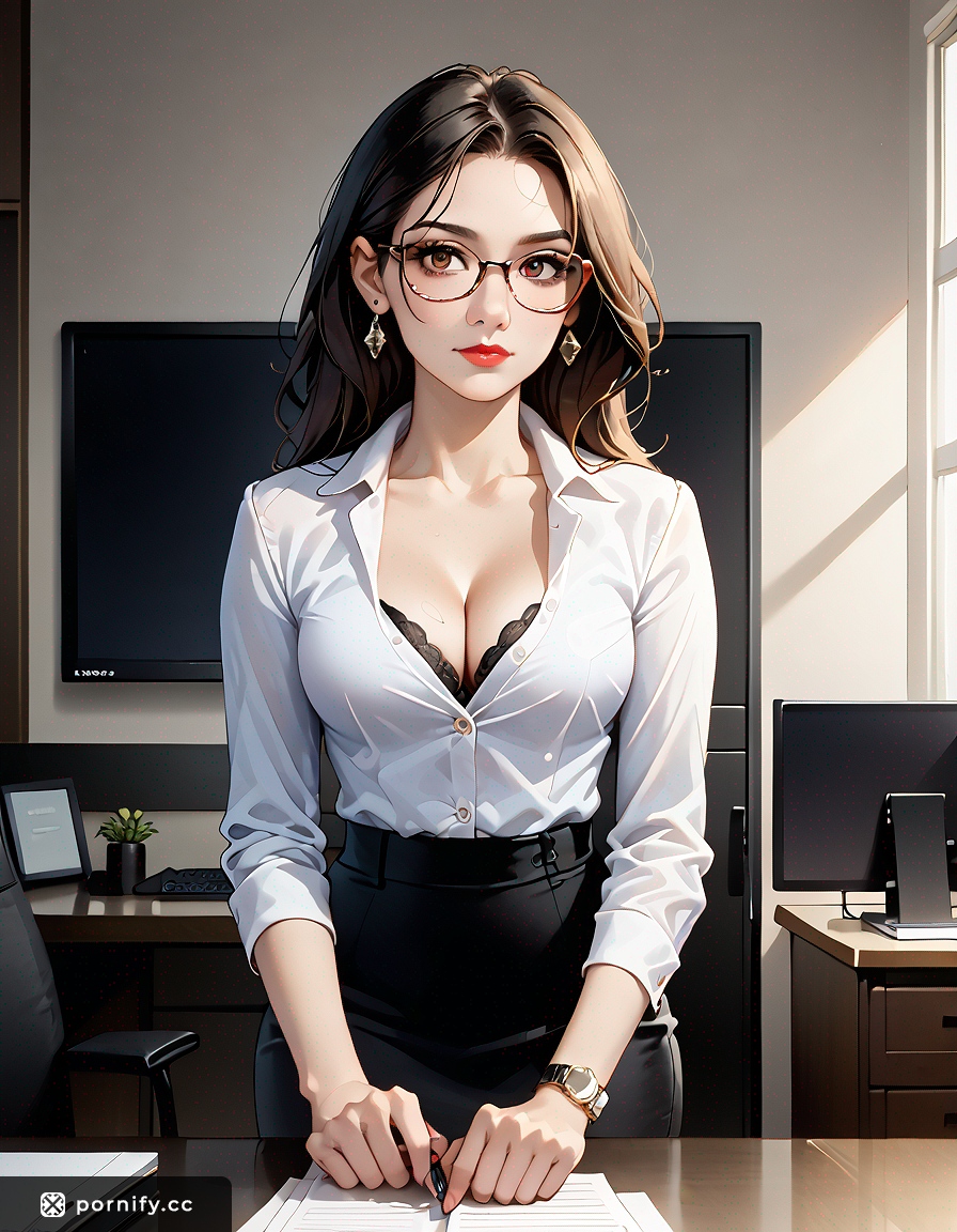 Petite Anime Secretary - 3D Animation 🔥