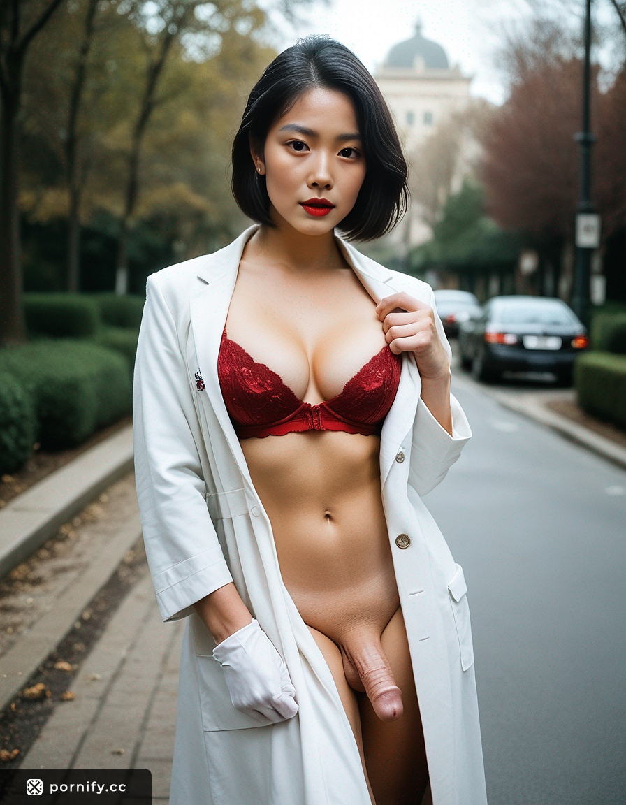 Asian Trans Teen Petite Body Park Portrait 🌸