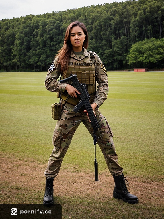 Military Uniform Woman - Sexy Indoor Photo 📸🔥