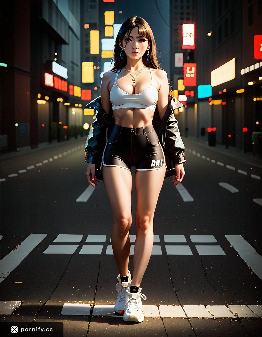 Fit Asian Anime Girl Hip-Hop Style - Medium Breasts 🔥🎤