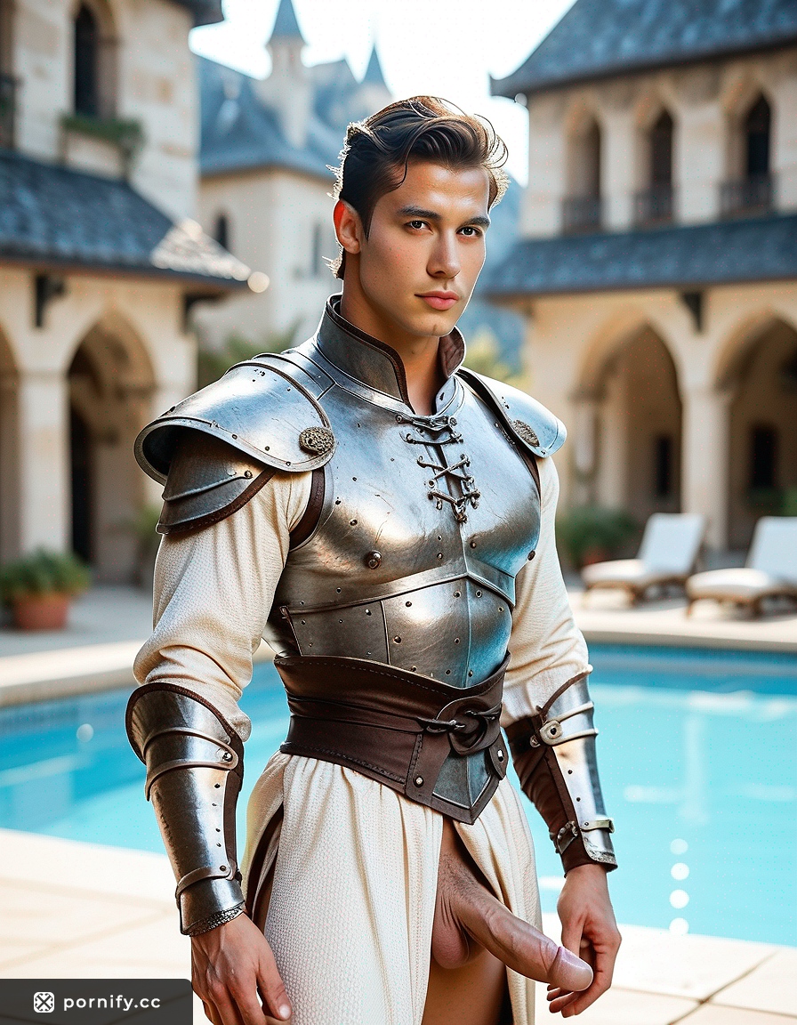Muscular Asian Knight Poolside 🔞🛡️