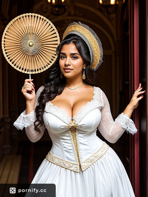 Curvy Hispanic Carnival Beauty - Sexy Back View 🎡🔥