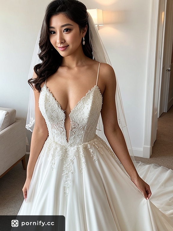 Christmas Bride in Wedding Dress 💍🎄