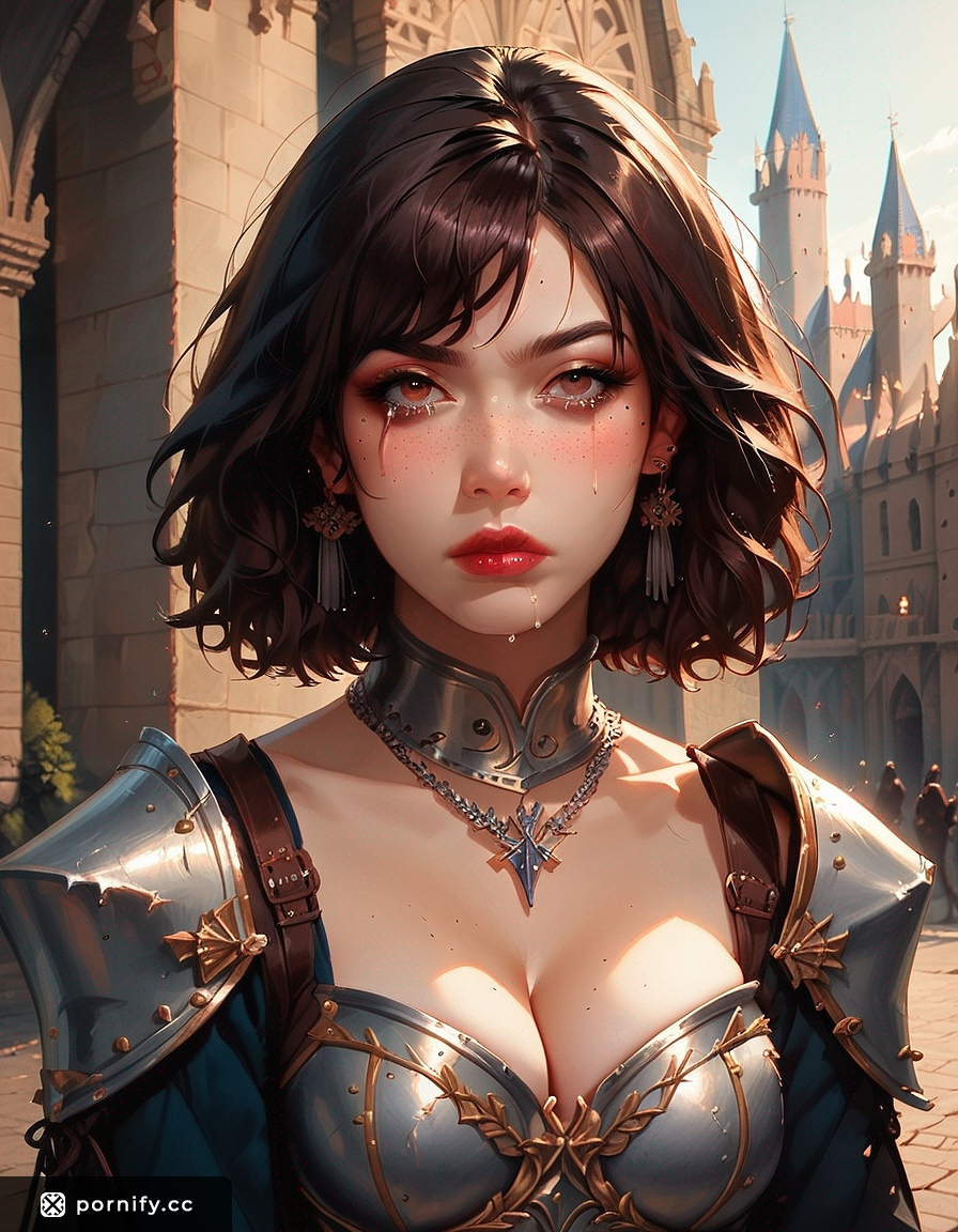 Armored Asian Warrior - Curvy Brunette in Armor ⚔️🔥