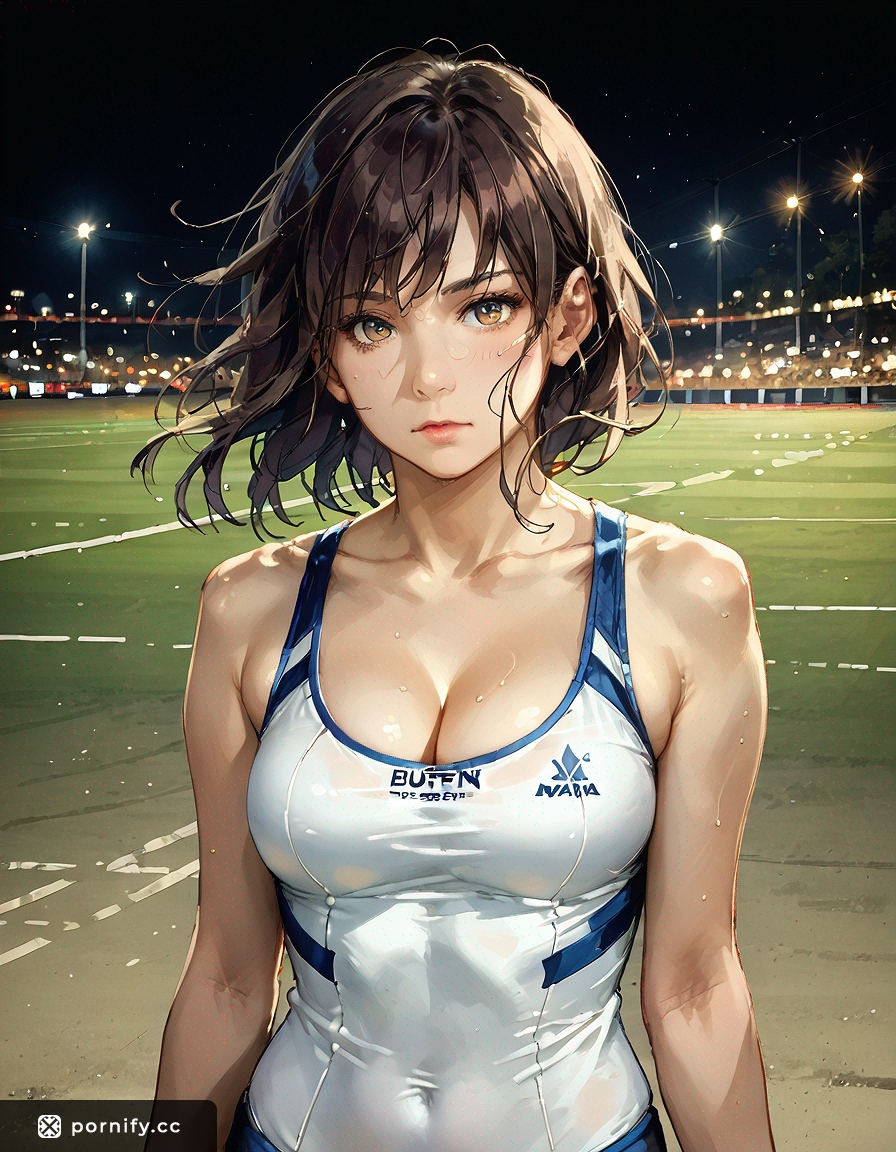 Anime Sport Brunette - Small East-West Breasts 🔥🎨