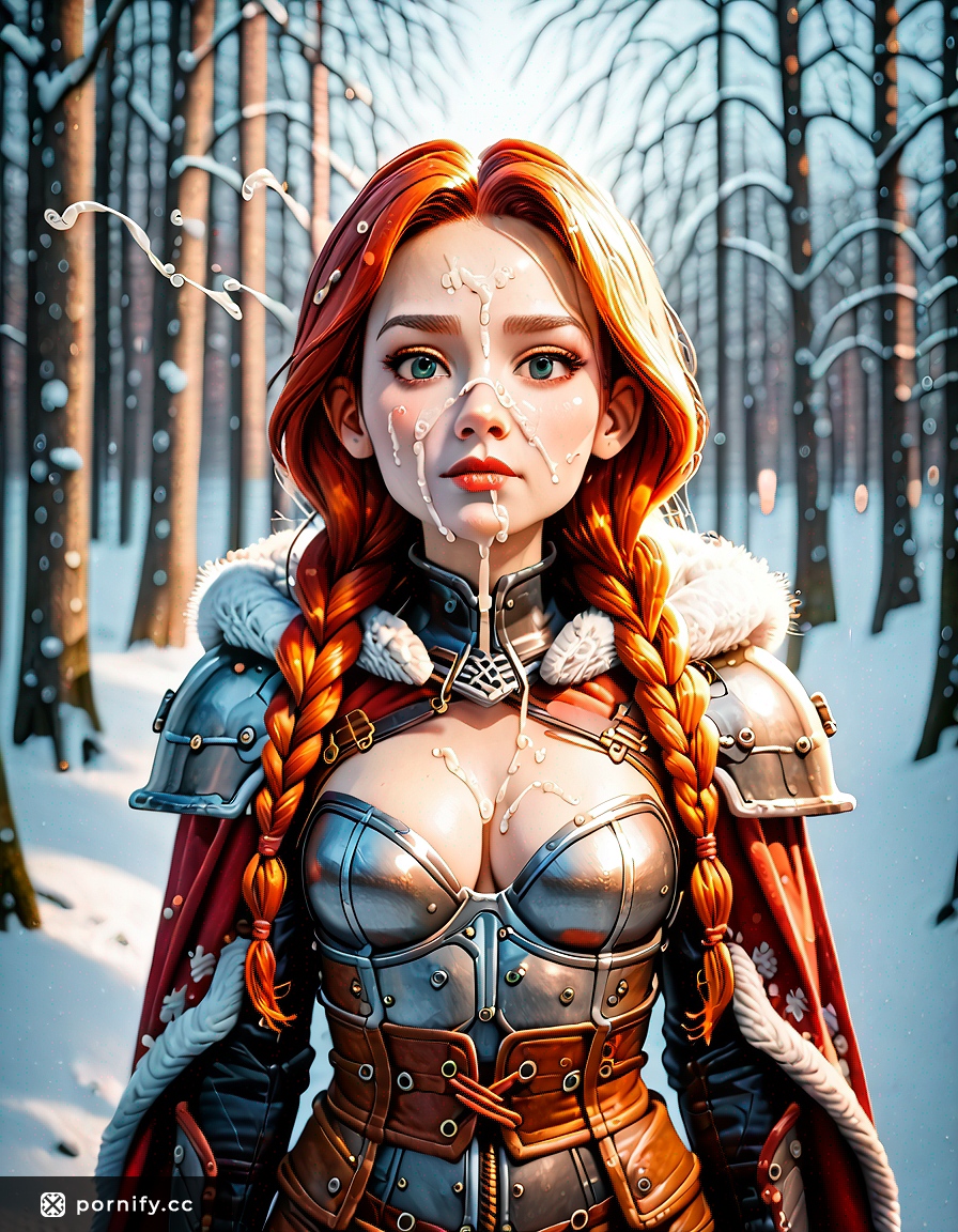 Viking Anime Cumshot - 3D Park Scene ⚔️💦