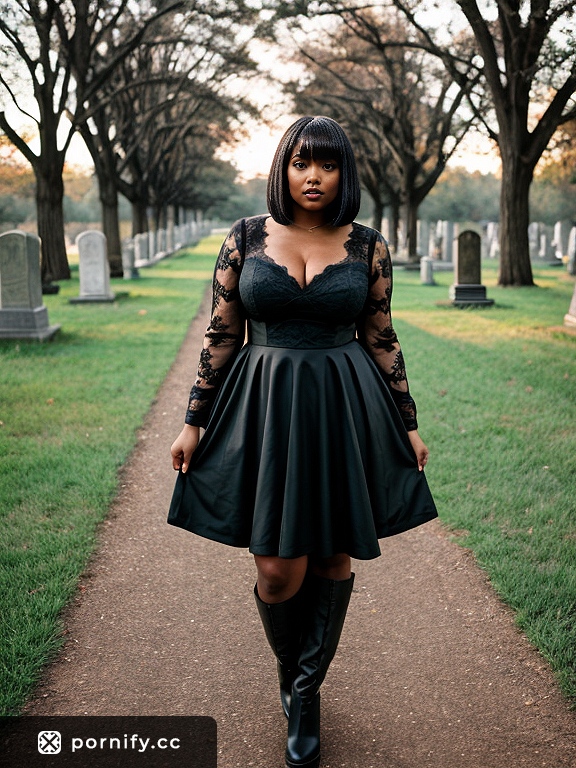 Goth Ebony Curvy Beauty 👠🖤